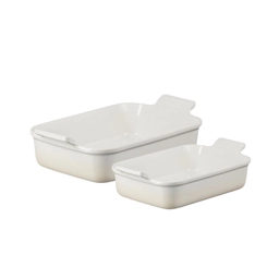 Jogo de 2 Travessas Heritage 19 e 32 cm Meringue Le Creuset