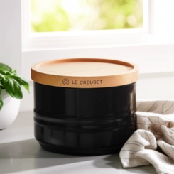 Pote com Tampa em Cerâmica 220 ml Black Onyx Le Creuset