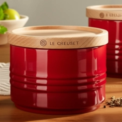 Pote com Tampa em Cerâmica 220 ml Vermelho Le Creuset