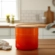 Pote com Tampa em Cerâmica 1,1 L Laranja Le Creuset
