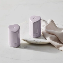 Saleiro e Pimenteiro Coração em Cerâmica 130 ml Shallot Le Creuset