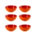 Jogo de 6 Bowls para Cereal de Cerâmica 16 cm Laranja Le Creuset