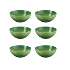 Jogo de 6 Bowls para Cereal de Cerâmica 16 cm Bamboo Le Creuset