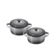 Jogo 2 Mini Cocotte de Cerâmica 10 cm Flint Le Creuset