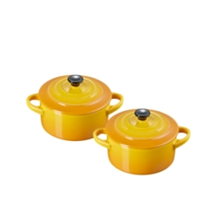 Jogo 2 Mini Cocotte de Cerâmica 10 cm Nectar Le Creuset