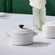 Jogo 4 Mini Cocotte de Cerâmica 10 cm Branco Le Creuset