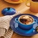 Jogo 6 Mini Cocotte em Cerâmica 10 cm Azure Blue Le Creuset