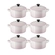 Jogo 6 Mini Cocotte em Cerâmica 10 cm Shell Pink Le Creuset