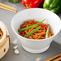 Bowl Noodle Kobe em Cerâmica 14 cm Branco Le Creuset