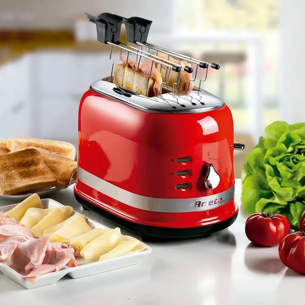 Torradeira Elétrica 750W 127V Moderna Vermelho Ariete