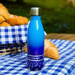Garrafa de Hidratação em Aço Inox 500 ml Azure Blue Le Creuset