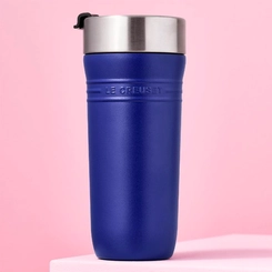 Caneca Térmica de Aço Inox 350 ml On The Go Azure Blue Le Creuset