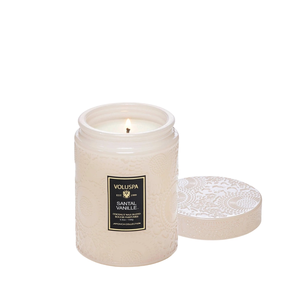 Mini Vela Decorativa de Vidro 50h Santal Vanille Voluspa