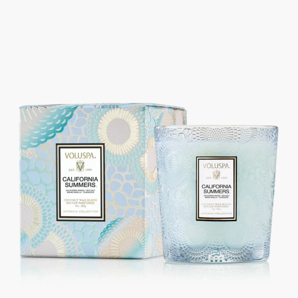 Vela Decorativa de Vidro Classico 60H California Summers Voluspa