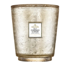 Vela Decorativa de Vidro 5 Pavios 250h Gilt Pomander e Hinoki Voluspa