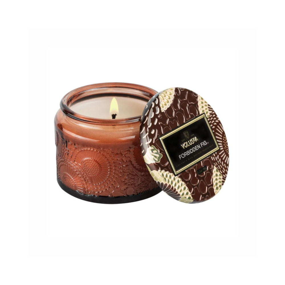 Vela Decorativa de Vidro Tamanho P 25h Forbidden Fig Voluspa