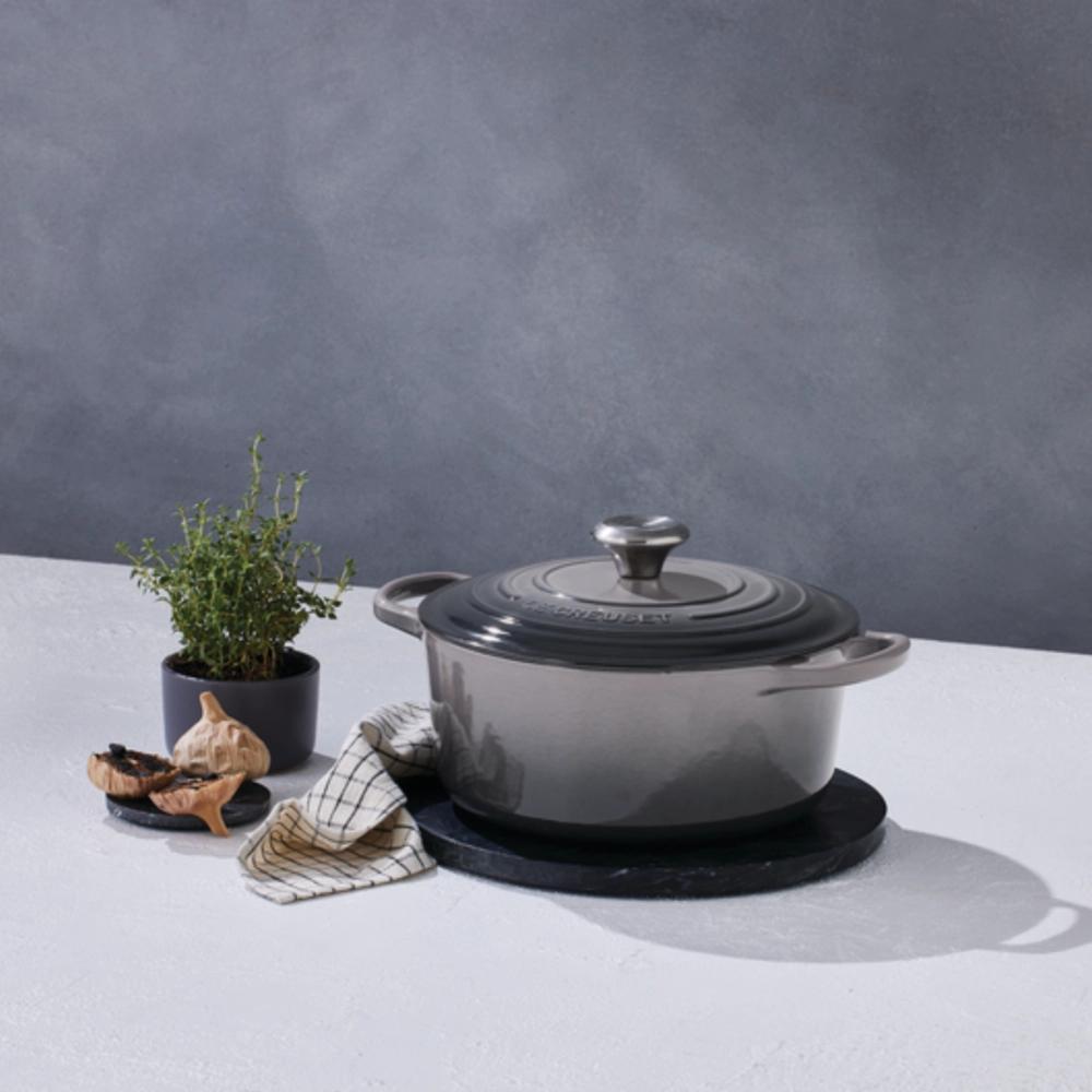 Panela Redonda Signature 20 cm Flint Le Creuset