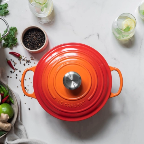 Panela Redonda Signature 16 cm Laranja Le Creuset | Loja Cheff