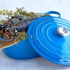 Panela Redonda Signature 16 cm Azul Marseille Le Creuset