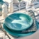 Prato Fundo de Cerâmica 22 cm Azul Caribe Le Creuset