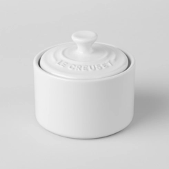 Açucareiro de Cerâmica Branco Le Creuset