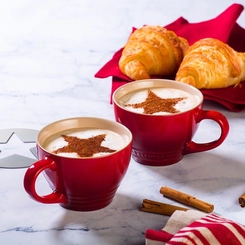 Caneca Bistrô de Cerâmica 400 ml Vermelho Le Creuset