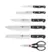 Cepo de Facas com Afiador Gourmet SharpBlock 7 Peças Zwilling