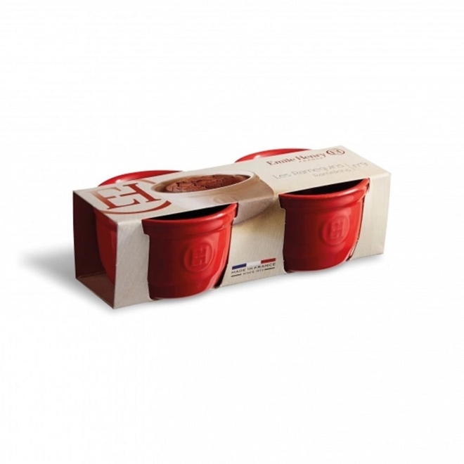 Set com 2 Ramekins 9x5,5 cm Vermelho Emile Henry Loja Cheff