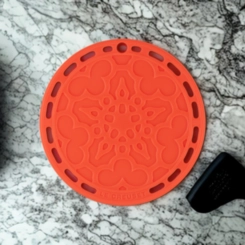 Suporte de Silicone Laranja Le Creuset