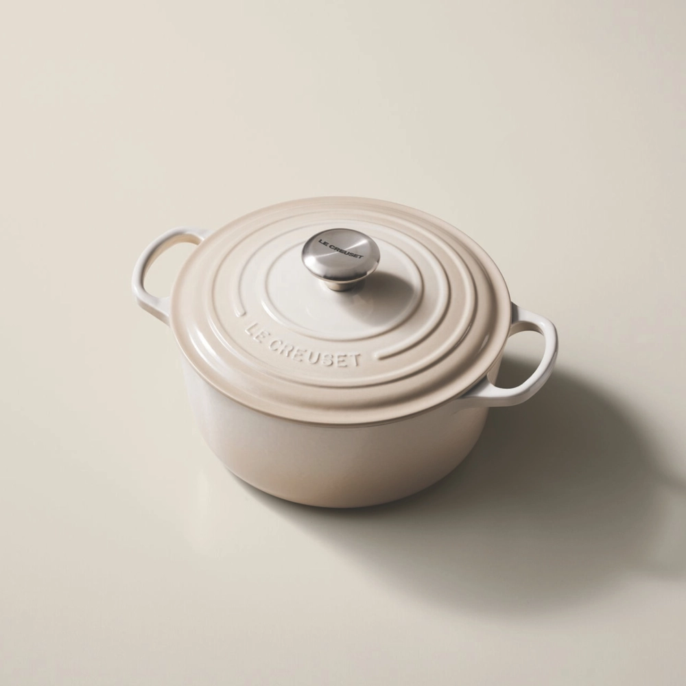 Panela Redonda Signature 20 cm Meringue Le Creuset