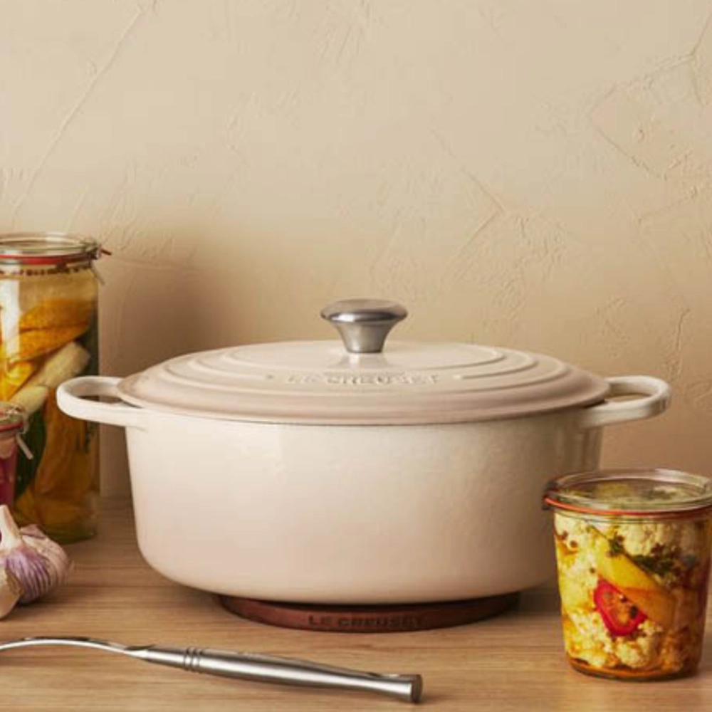 Panela Oval Signature 31 cm Meringue Le Creuset