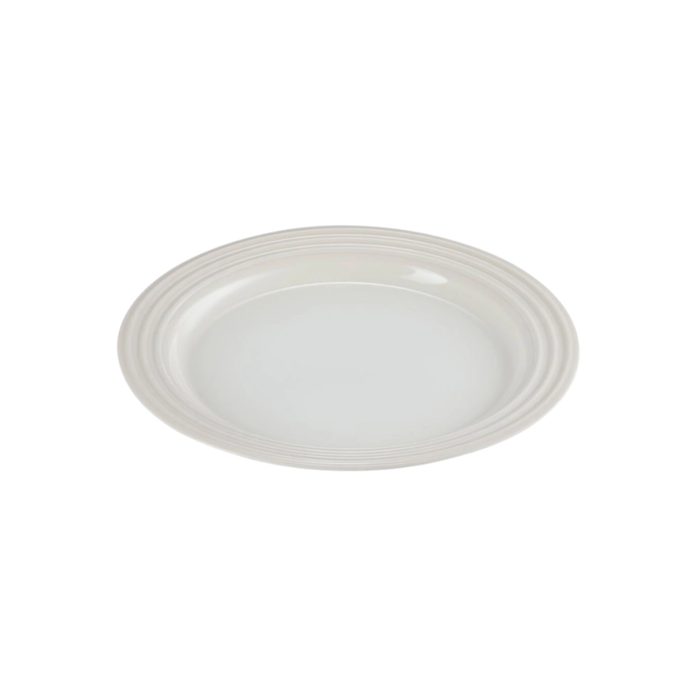 Prato Raso de Cerâmica 22 cm Meringue Le Creuset