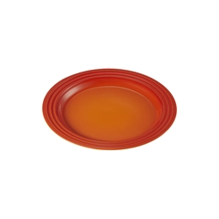 Prato Raso de Cerâmica 22 cm Laranja Le Creuset