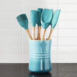 Porta Utensílios Signature em Cerâmica 1,1L Azul Caribe Le Creuset