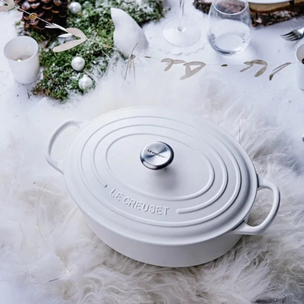 Panela Oval Signature 31 cm Branco Le Creuset