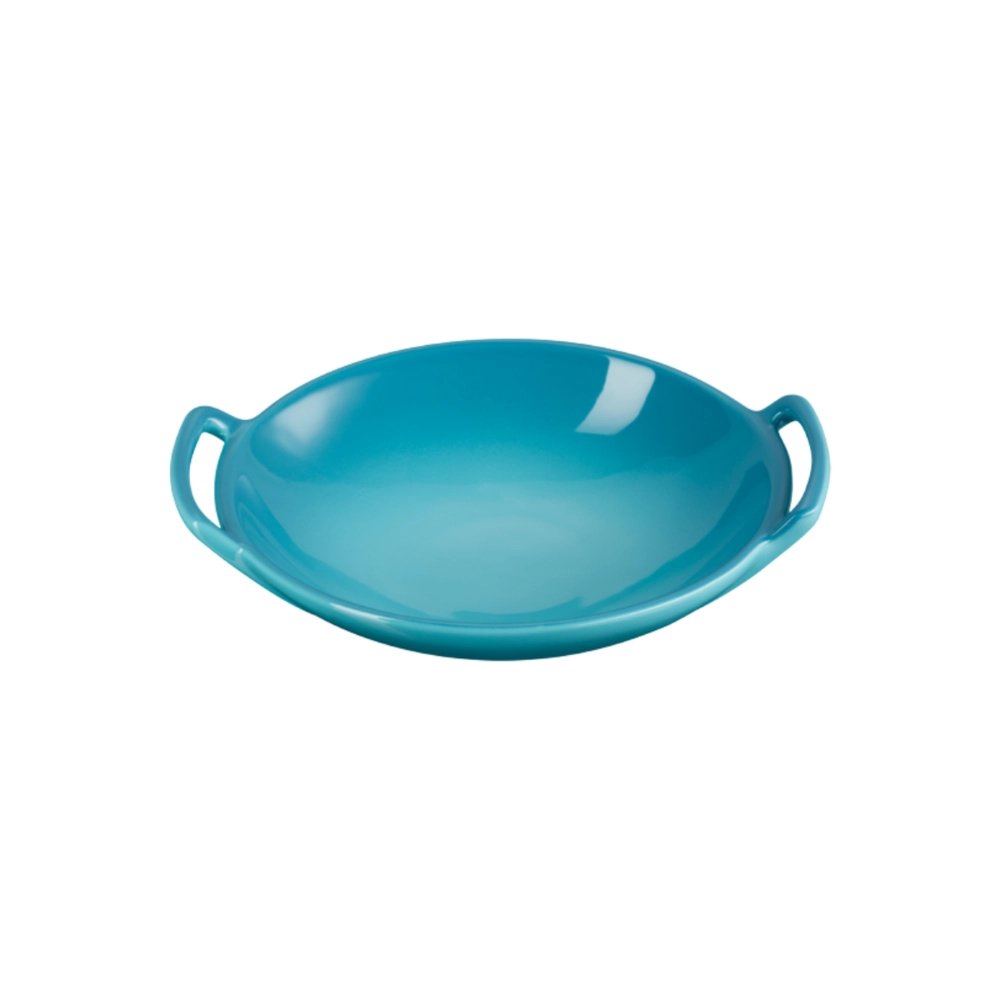 Prato Wok de Cerâmica 20 cm Azul Caribe Le Creuset