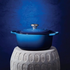 Panela Redonda Signature 30 cm Azure Blue Le Creuset