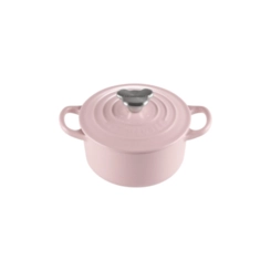 Panela Redonda Tradition 14 cm Pegador Urso Chiffon Pink Le Creuset