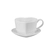Caneca Coração com Pires em Cerâmica 220 ml Branco Le Creuset