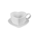 Caneca Coração com Pires em Cerâmica 220 ml Branco Le Creuset