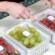 Jogo de 4 Organizadores de Geladeira com Cesto Clear Fresh 2,2 Litros Ou