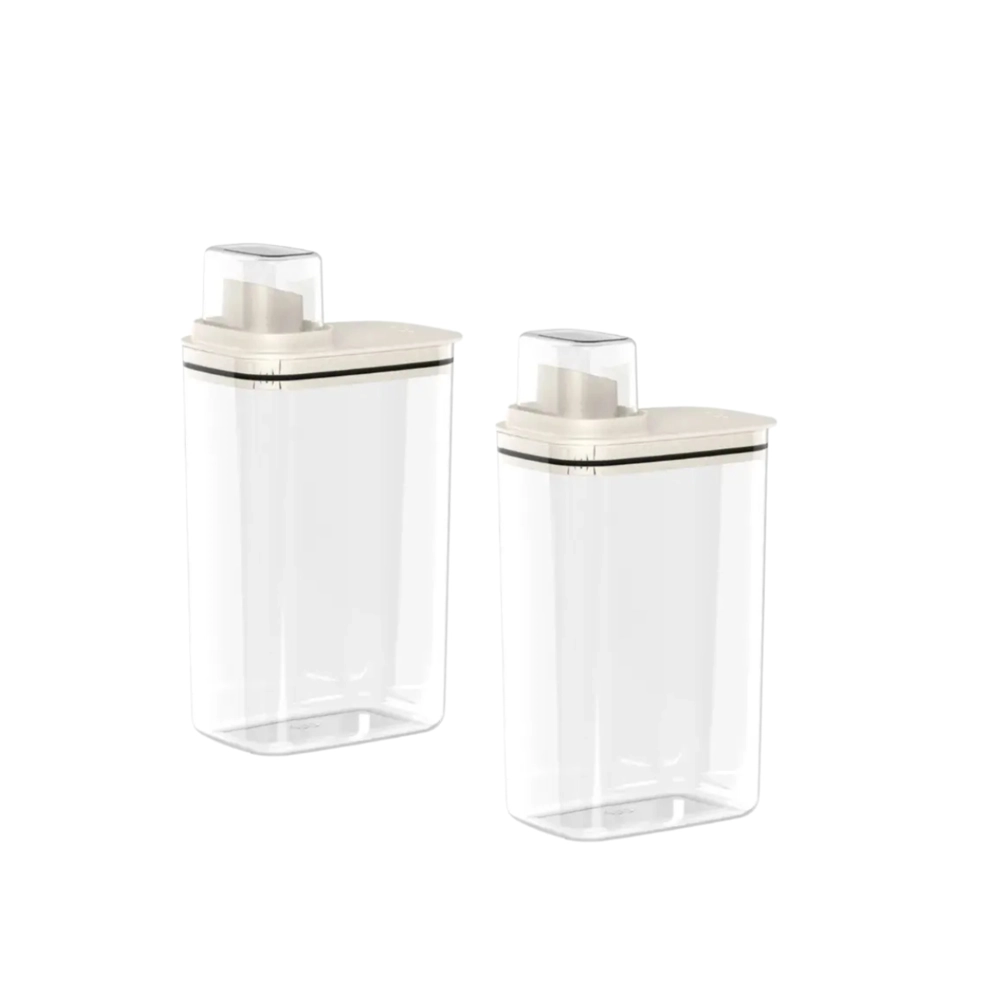 Jogo de 2 Dispensers Flow 2,3 Litros Bege Ou