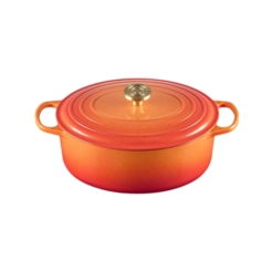 Panela Oval Signature 40 cm Flamme Dorée Le Creuset