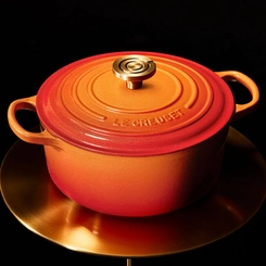 Panela Redonda Signature 26 cm Flamme Dorée Le Creuset