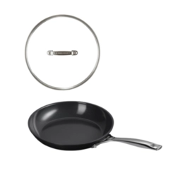Kit Frigideira Rasa Non Stick Ceramic e Tampa 30 cm Le Creuset