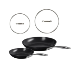 Kit 2 Frigideiras Rasas Non Stick Ceramic e Tampa 20 e 26 cm Le Creuset