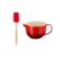 Conjunto Bowl de Preparo e Espátula Média Vermelho Le Creuset