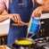 Conjunto Bowl de Preparo e Espátula Média Azure Blue Le Creuset