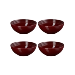 Jogo de 4 Bowls para Cereal de Cerâmica 16 cm Rhône Le Creuset