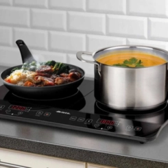 Cooktop por Indução Portátil 2 Bocas 3500W 220V Preto Ariete